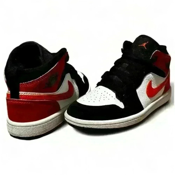 RARE- Air Jordan 1 Mid Shattered Backboard Kids Sneakers Size 13C Multicolor - Picture 3 of 9